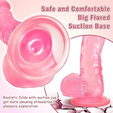 21cm-realistic-classic-pink-dildo-with-super-suction-cup