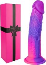 8-inch-liquid-silicone-realistic-dildo-with-suction-cup